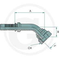 GRANIT PN 16 DKM M22x1.5 45° 87010441 - 87010441 - Sklep rolniczy PoltechParts