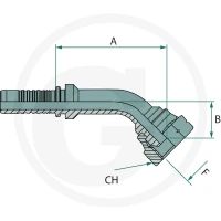 GRANIT PN 20 DKM M26x1.5 45° 87010443 - 87010443 - Sklep rolniczy PoltechParts