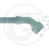 GRANIT PN 50 DKR 2" 45° DS 87013043 - 87013043 - Sklep rolniczy PoltechParts