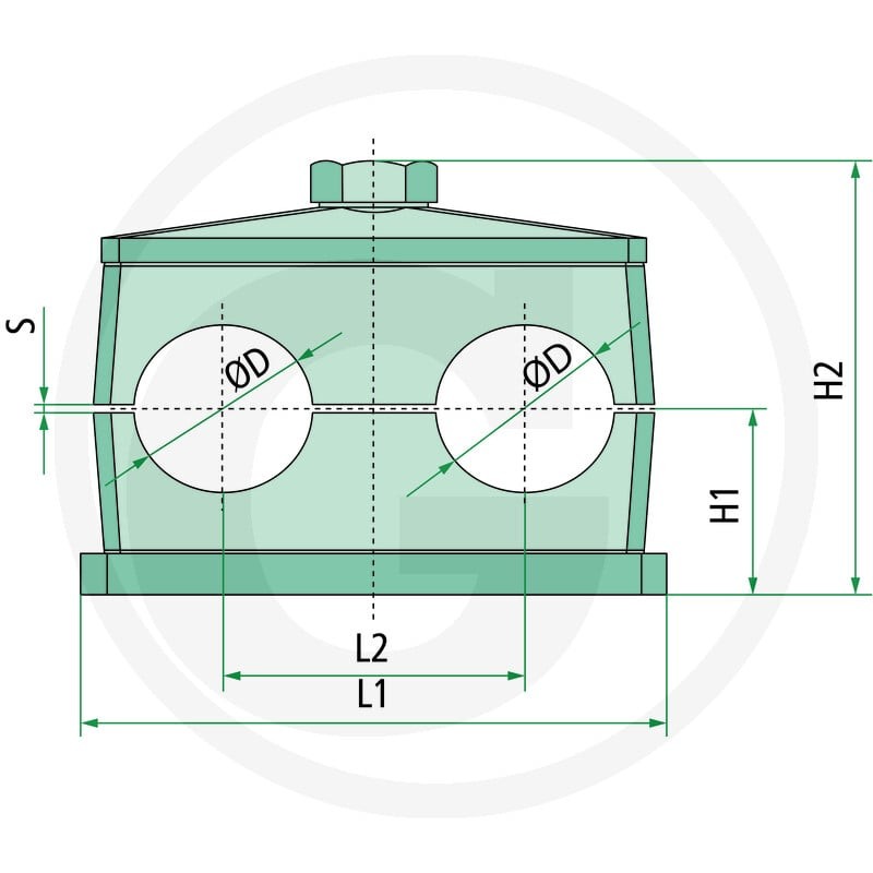 GRANIT opak. = 5 obejm rurowych RS D V 42 87000699 - 87000699 - Sklep rolniczy PoltechParts