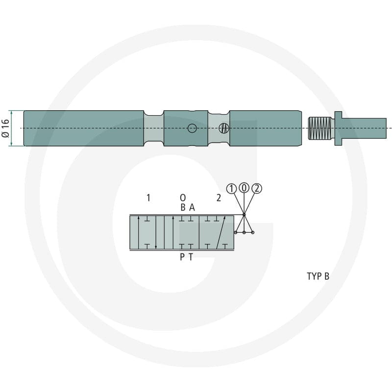 GRANIT X-P40-S-B Tłok B jednostronnego działani 87000951 - 87000951 - Sklep rolniczy PoltechParts