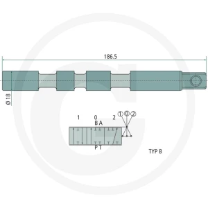 GRANIT X-P80-S-B Tłok B jednostronnego działania (zatyczka w B) 87000962
