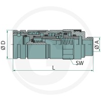 GRANIT Gniazdo GP-3CFPV 21/2215 F 87001270 - 87001270 - Sklep rolniczy PoltechParts