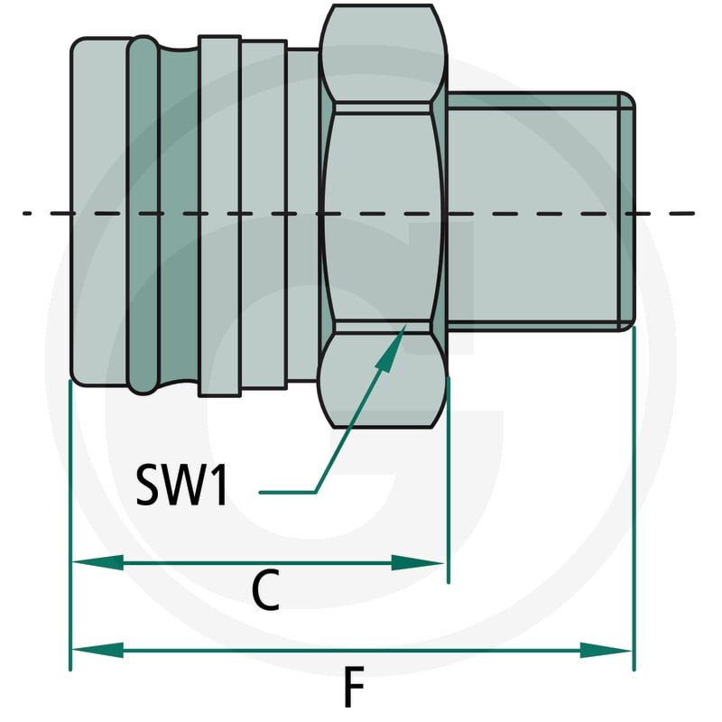GRANIT Złącze hamuclowe GP-VF 7/1815 M 87001276 - Sklep PoltechParts
