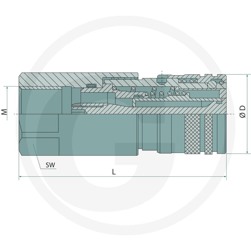 GRANIT Tuleja łącząca FF-G-10 3/4GAS 87000648 - 87000648 - Sklep rolniczy PoltechParts