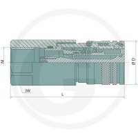 GRANIT Tuleja łącząca FF-G-10 3/4GAS 87000648 - 87000648 - Sklep rolniczy PoltechParts