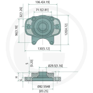 GRANIT Kołnierz adaptera SAE-A 87001693