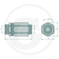 Oleodinamica Marchesini Zawór dławiący DV-H-08 85036011 - Sklep PoltechParts
