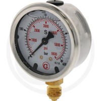 GRANIT Manometr, przyłącze dolne 400 barów Ø63m 85050012 - 85050012 - Sklep rolniczy PoltechParts