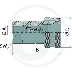 Faster Gniazdo gwint wew. 1 1/2" BSP 86003655