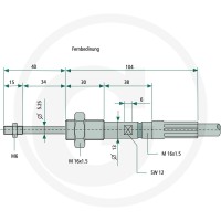 Walvoil Cięgno 2500mm 86500755 - 86500755 - Sklep rolniczy PoltechParts