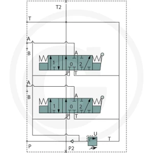 BLB Zawory monobloku BM 100/2 GU-(2x) MO-B1-T 86503019