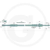 GRANIT Cięgno 2500 mm 87002312 - 87002312 - Sklep rolniczy PoltechParts