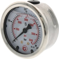GRANIT Manometr, przyłącze tylne 400 barów 85050019 - 85050019 - Sklep rolniczy PoltechParts