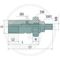 Oleodinamica Marchesini Śruba dławiąca VS-3/8" BSP 85036126 - Sklep PoltechParts