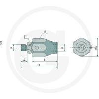 Oleodinamica Marchesini Złącze obrotowe śrubowe GDK-08 85040011 - Sklep PoltechParts