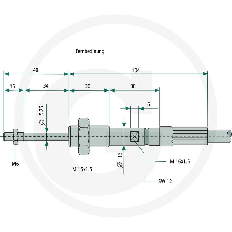 Walvoil Cięgno 3500mm 86500757 - 86500757 - Sklep rolniczy PoltechParts