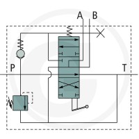 GRANIT Zawór P40 1x DW (A-B-T połączone/ sprężyna powrotna) 87001340 - 87001340 - Sklep rolniczy PoltechParts