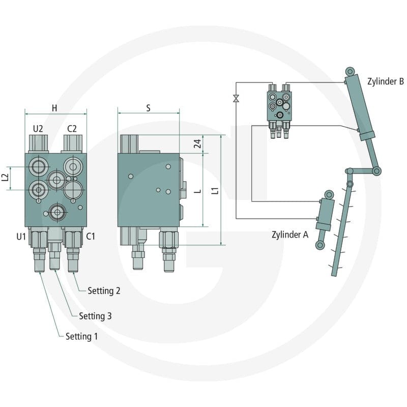 Oleodinamica Marchesini Zawór VRAP 80-100 SE SV 87002301 - 87002301 - Sklep rolniczy PoltechParts