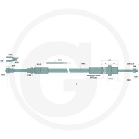 GRANIT Cięgno 1500 mm 87002310 - 87002310 - Sklep rolniczy PoltechParts