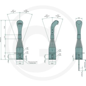 GRANIT Joystick z dwoma przyciskami 87002323