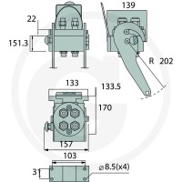 Faster Gniazdo 2P506-4-2/22F C 86003061 - 86003061 - Sklep rolniczy PoltechParts