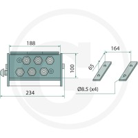 Faster Wtyczka 2P606-6-38G M C 86003092 - 86003092 - Sklep rolniczy PoltechParts