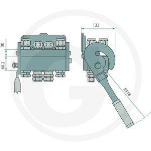 Faster Gniazdo P808 gwint wew. 8x 1/2" BSP DN12 86002111