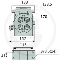 Faster Wtyczka P506G gwint wew. 4x 1/2"BSP 86002421 - 86002421 - Sklep rolniczy PoltechParts