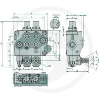 Walvoil Zawór monobloku SD5-2-P-18L-AET 86500104 - 86500104 - Sklep rolniczy PoltechParts
