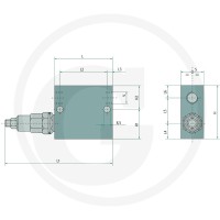 Oleodinamica Marchesini Zawór sekwencyjny DFV-08, symetryczny 85034012 - Sklep PoltechParts