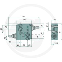 Oleodinamica Marchesini Zawór bezpieczeństwa DBV-DF-06 85034015 - Sklep PoltechParts