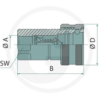 Faster Gniazdo HNV gwint wew. 3/4" BSP 86001043 - 86001043 - Sklep rolniczy PoltechParts