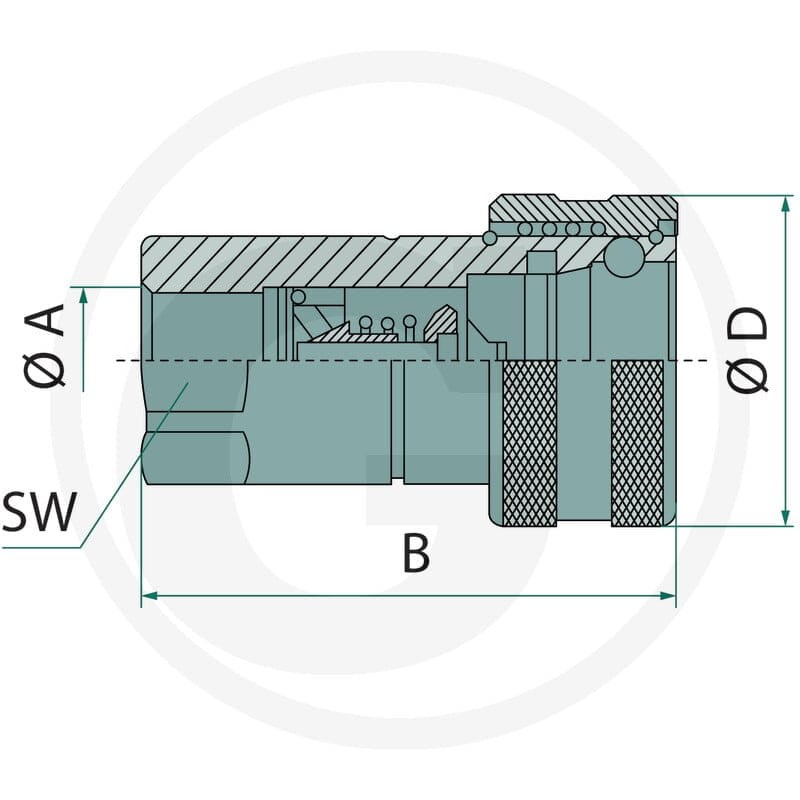 Faster Gniazdo gwint wew. 1" BSP 86001044 - 86001044 - Sklep rolniczy PoltechParts
