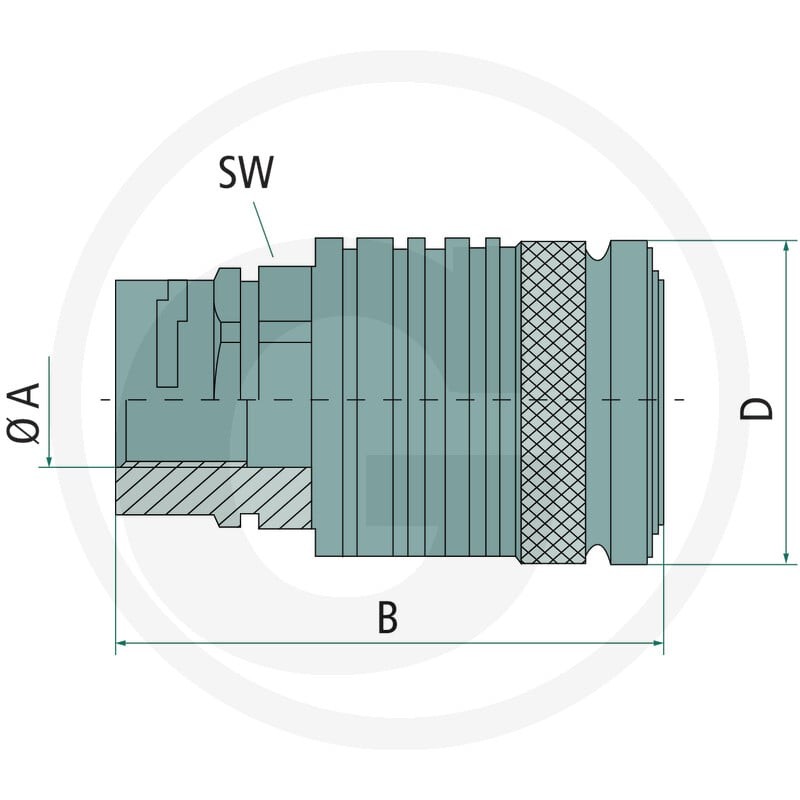 Faster Gniazdo gwint wew. 1/2" BSP 86001381 - 86001381 - Sklep rolniczy PoltechParts