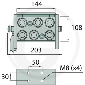 Faster Wtyczka P608 gwint wew. 6x 1/2" BSP DN12 86002103
