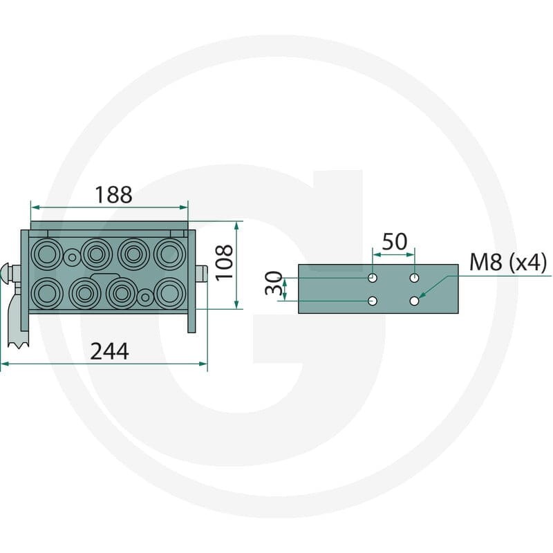Faster Wtyczka P808 gwint wew. 8x 1/2" BSP DN12 86002113 - 86002113 - Sklep rolniczy PoltechParts