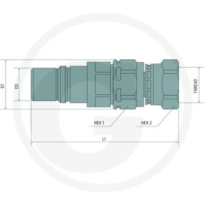 Faster Gniazdo MF gwint wew. 1/2" BSP DN10 UDK 86002222