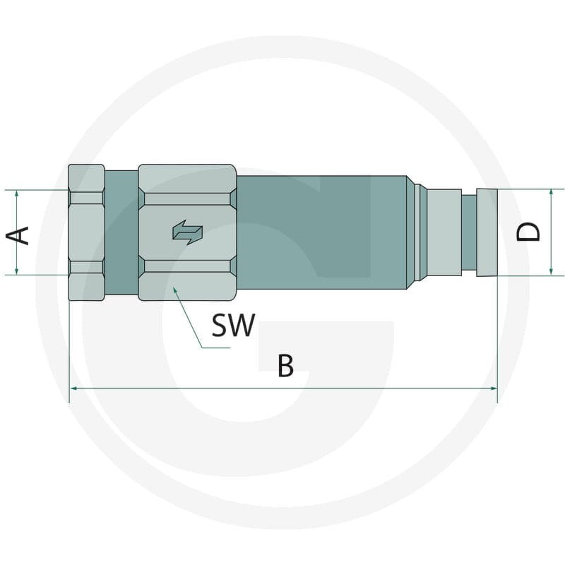 Faster Wtyczka gwint wew. 1" 86003142 - 86003142 - Sklep rolniczy PoltechParts
