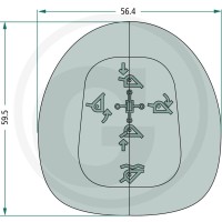 Walvoil Uchwyt z plakietką ISO 86500740 - 86500740 - Sklep rolniczy PoltechParts