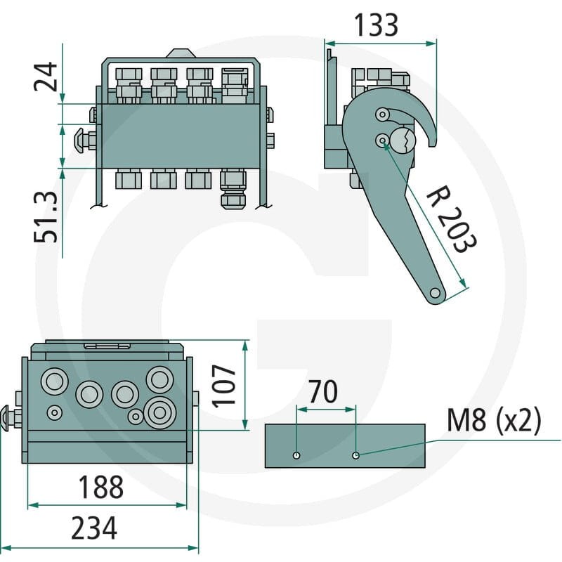 Faster Gniazdo 2PS06-1-4-2/2FC 86003109 - 86003109 - Sklep rolniczy PoltechParts