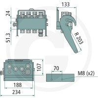 Faster Gniazdo 2PS06-1-4-2/2FC 86003109 - 86003109 - Sklep rolniczy PoltechParts