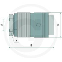 Faster Gniazdo gwint wew. 1" GAS 86003561 - 86003561 - Sklep rolniczy PoltechParts