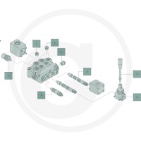 Walvoil Jednostka pozycjonująca X-SD-5-E-8P 86500174 - 86500174 - Sklep rolniczy PoltechParts