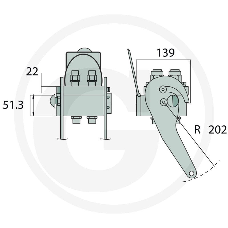 Faster Gniazdo P506 gwint wew. 4x 3/8" BSP DN10 86002031 - 86002031 - Sklep rolniczy PoltechParts