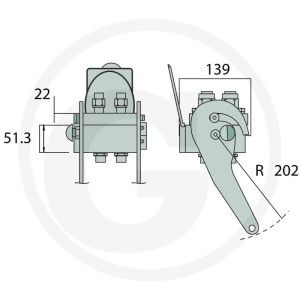 Faster Gniazdo P506 gwint wew. 4x 3/8" BSP DN10 86002031