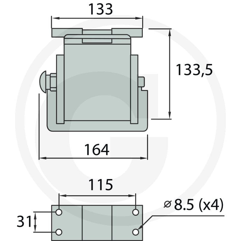 Faster Gniazdo P506-x gwint zew. 5x M22x1,5 86002044 - 86002044 - Sklep rolniczy PoltechParts
