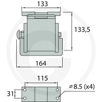 Faster Gniazdo P506-x gwint zew. 5x M22x1,5 86002044 - 86002044 - Sklep rolniczy PoltechParts