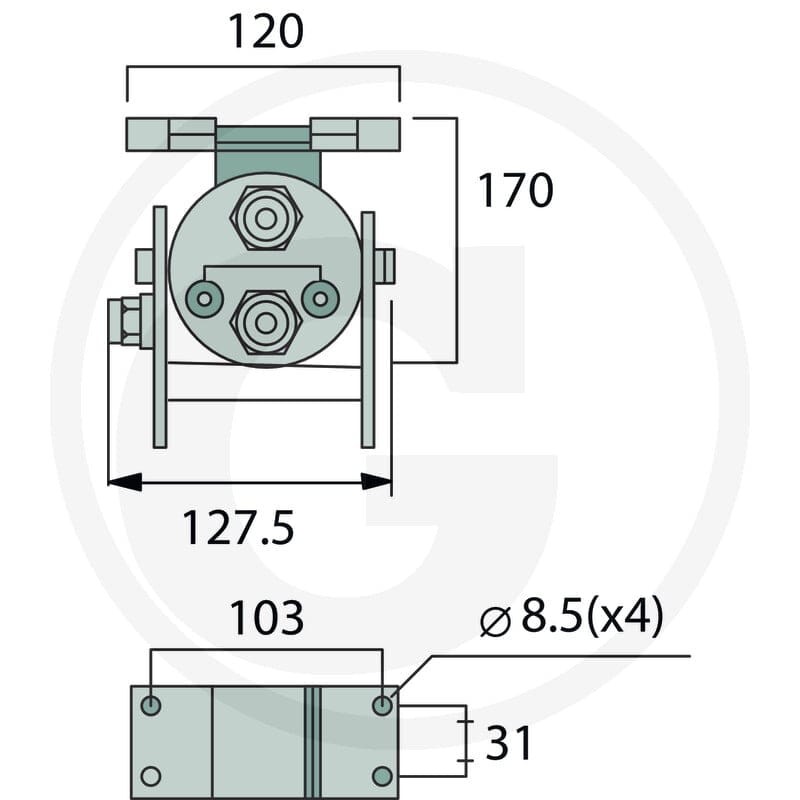 Faster Wtyczka P206G gwint wew. 2x 1/2" BSP 86002401 - 86002401 - Sklep rolniczy PoltechParts