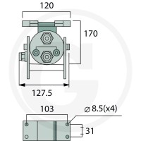Faster Wtyczka P206G gwint wew. 2x 1/2" BSP 86002401 - 86002401 - Sklep rolniczy PoltechParts